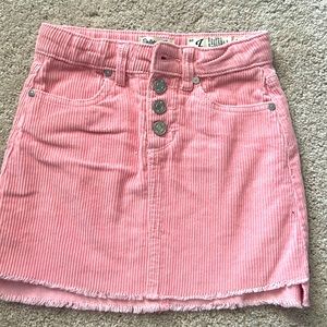 Like new Girls size 7 pink corduroy skirt